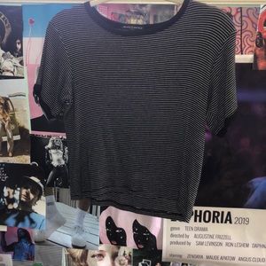 Brandy Melville black striped shirt